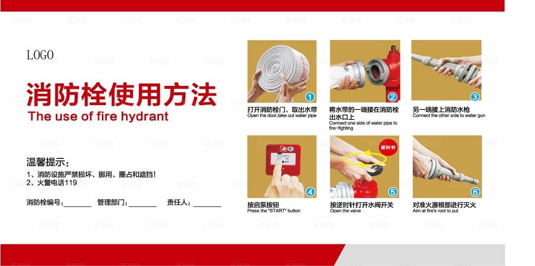 消防栓使用方法图片