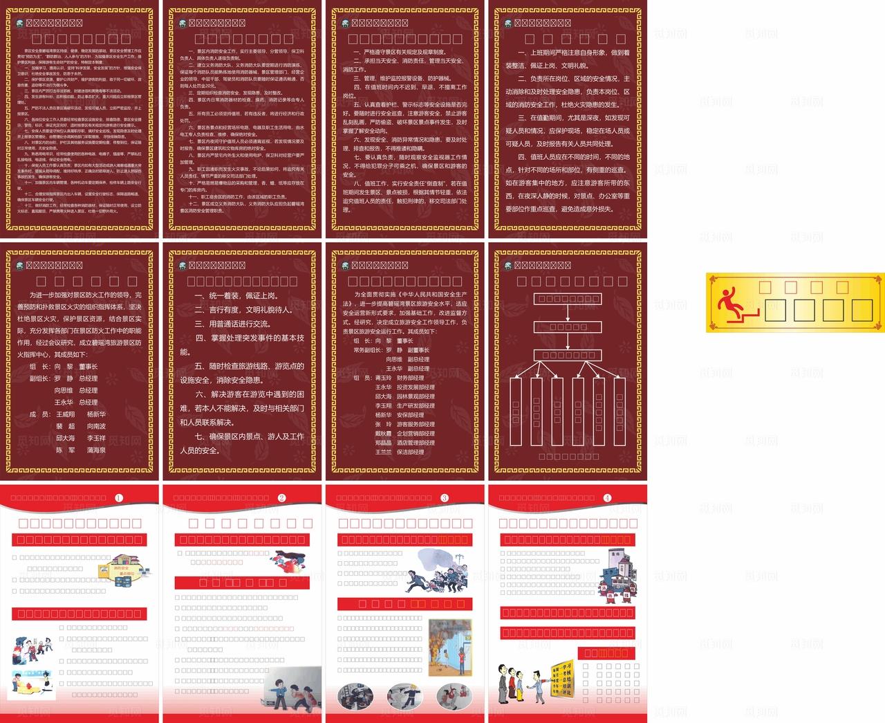 景区制度 消防制度图片