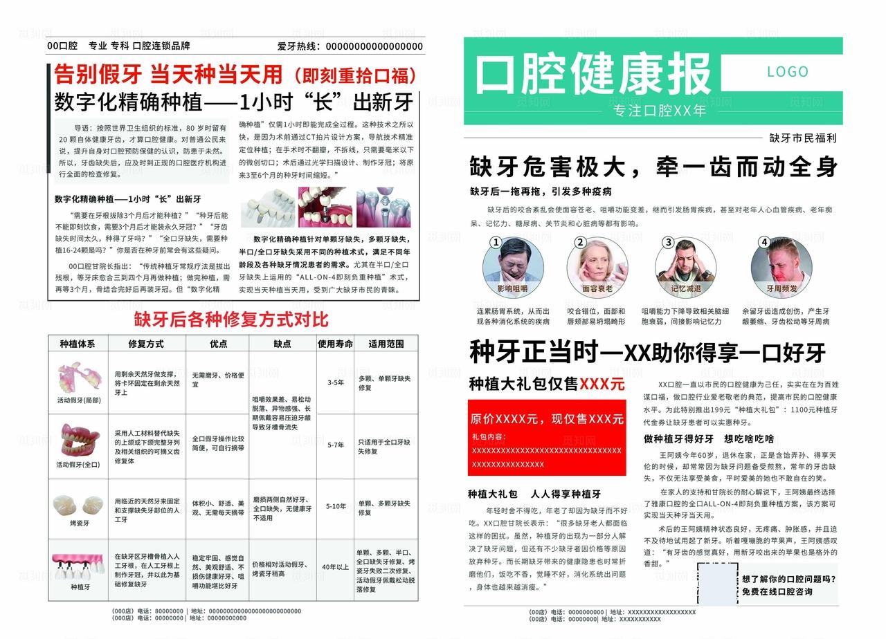 口腔健康报纸图片