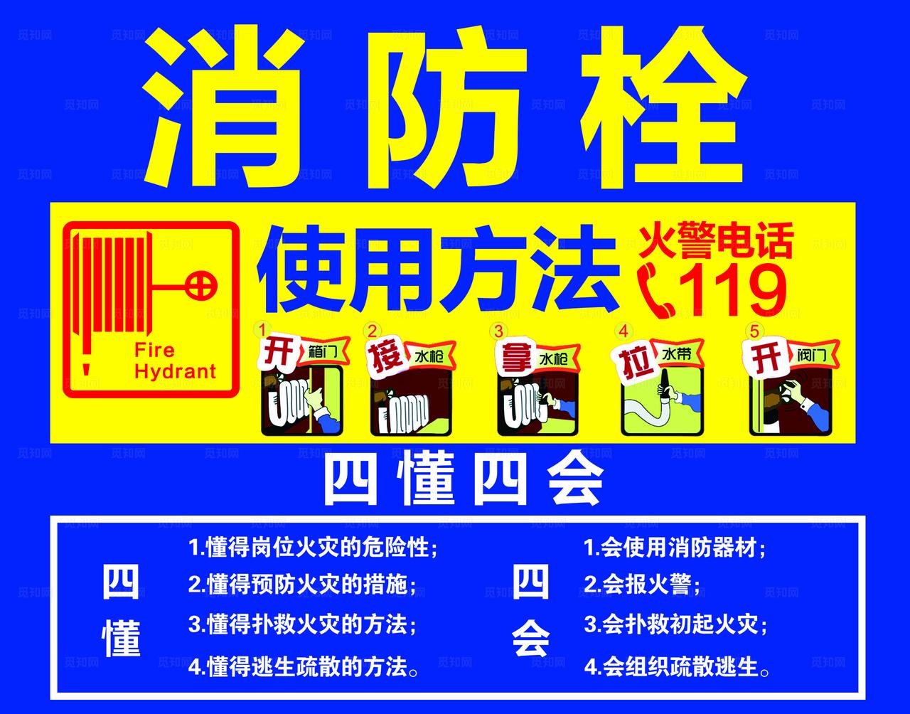 消防栓贴纸图片