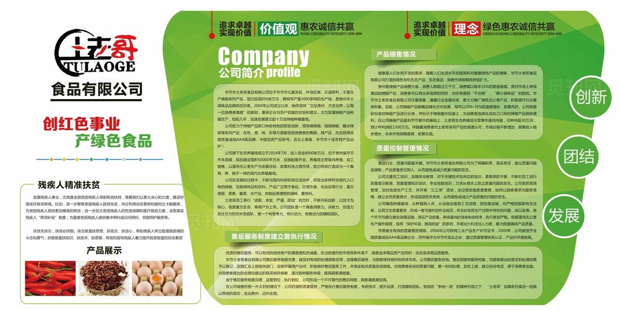 公司简介展板图片