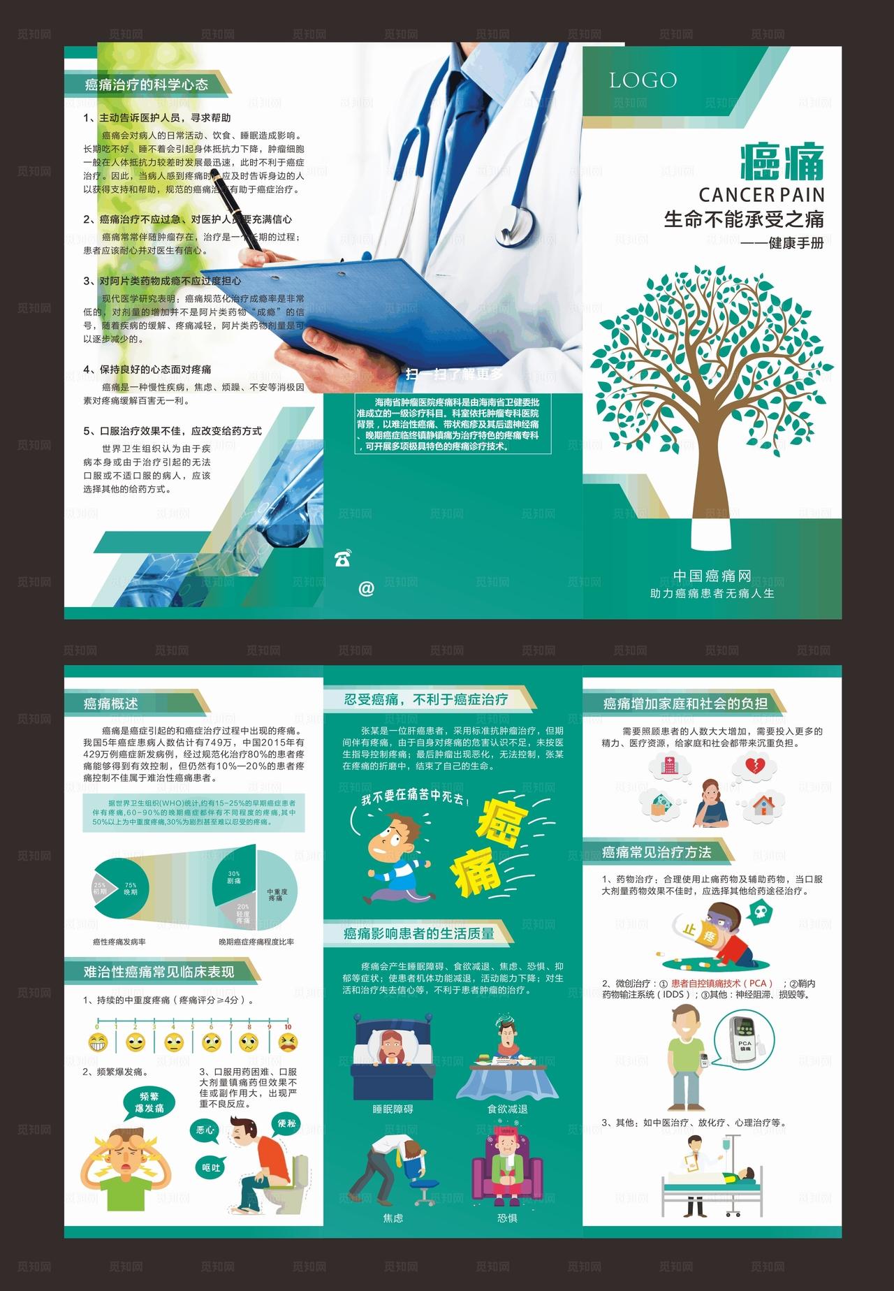 肿瘤医院折页图片