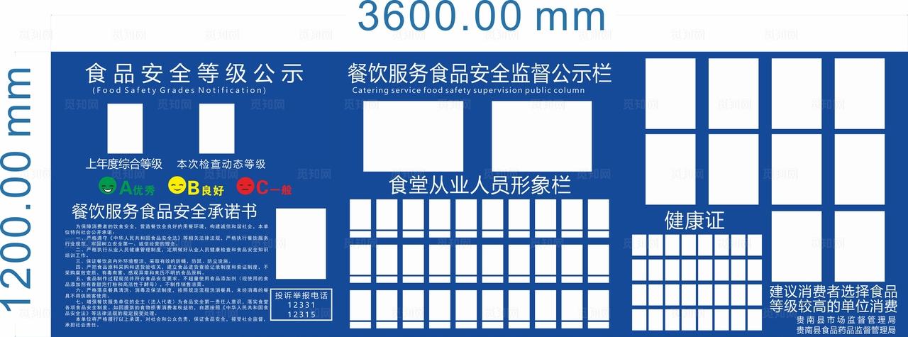 食品安全信息公示栏图片