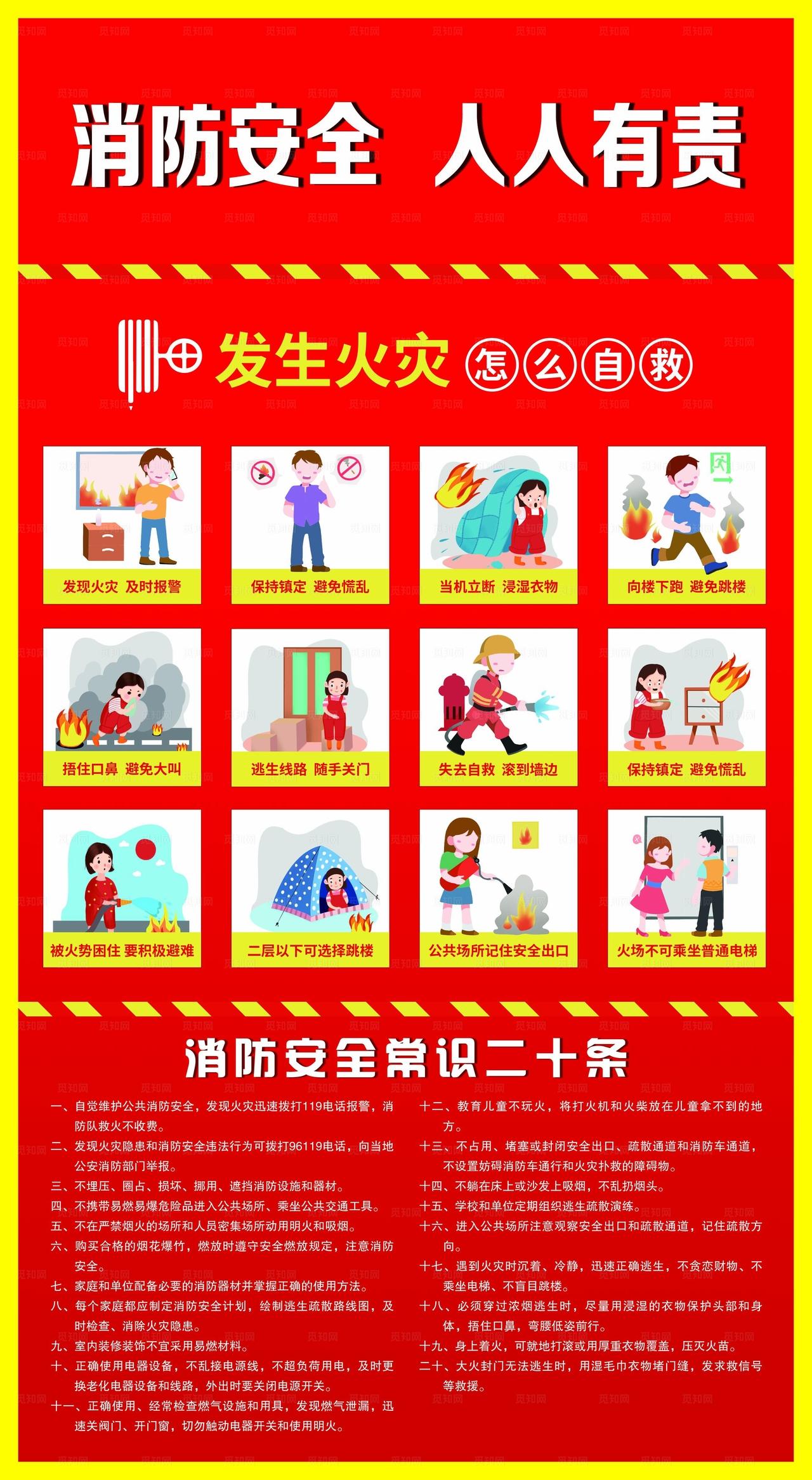 消防安全人人有责图片