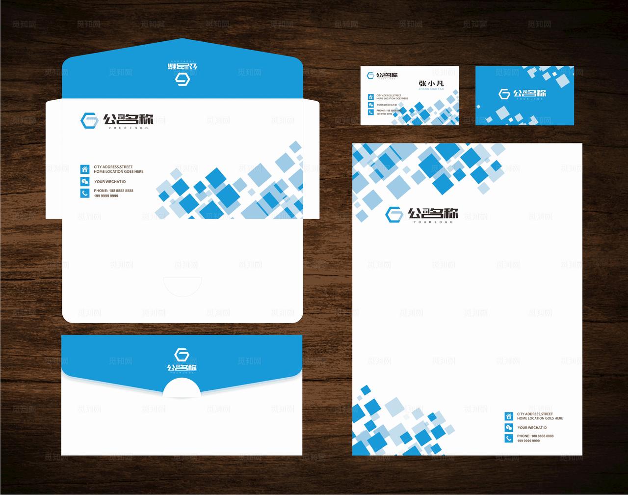 信封便笺名片图片