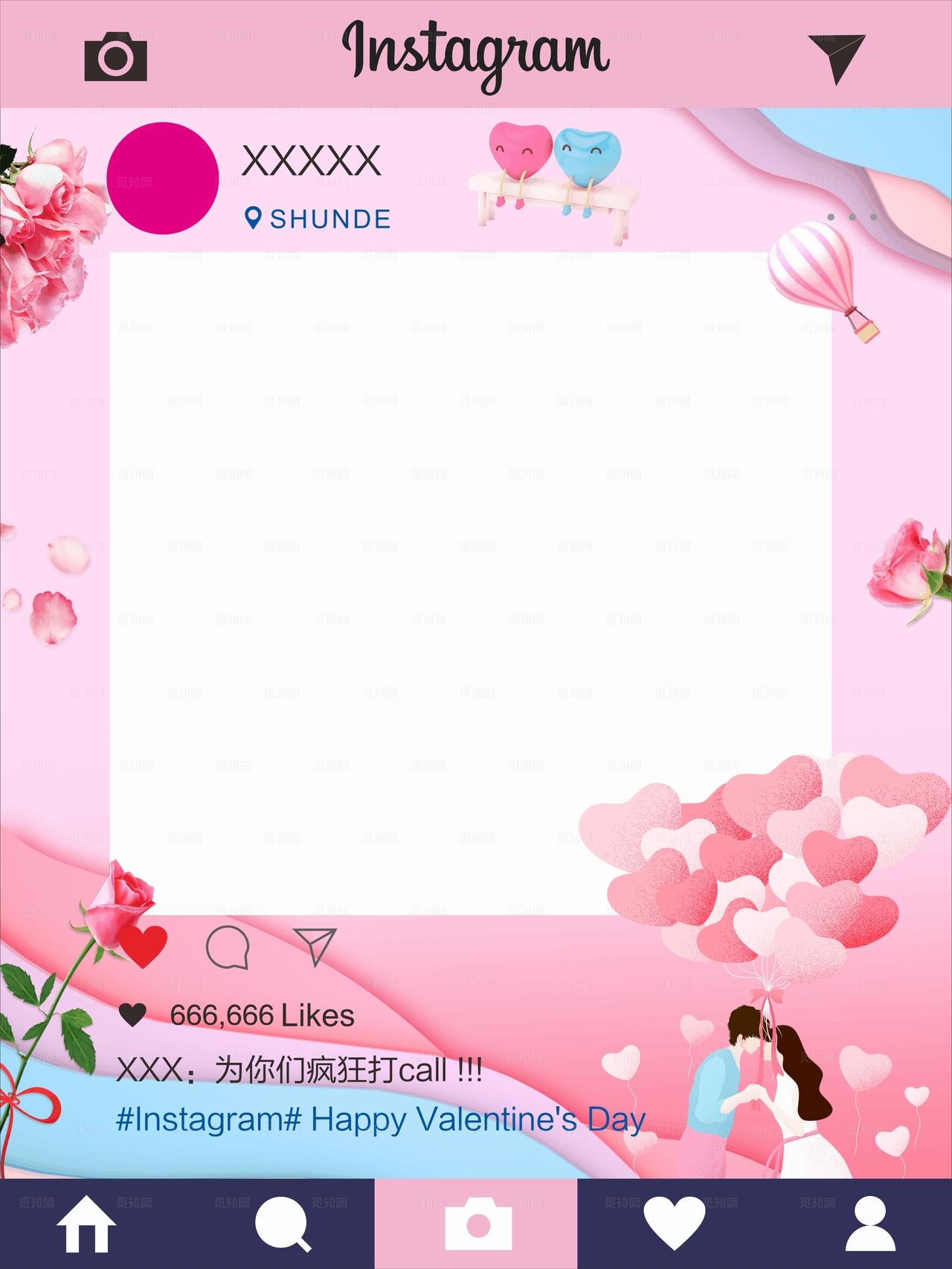 instagram拍照相框图片