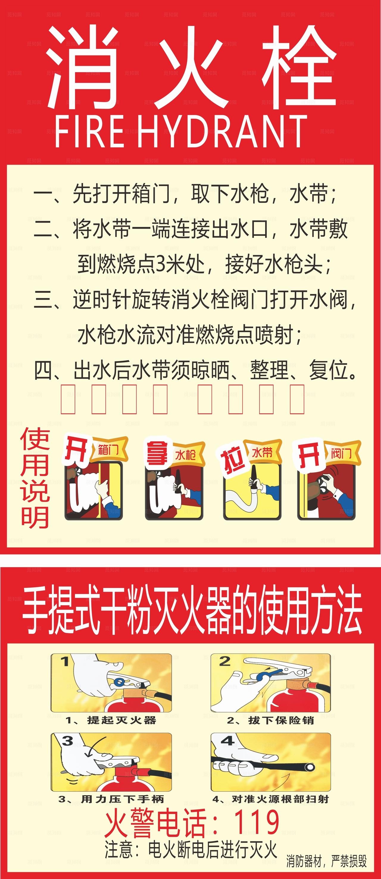 消火栓使用方法图片