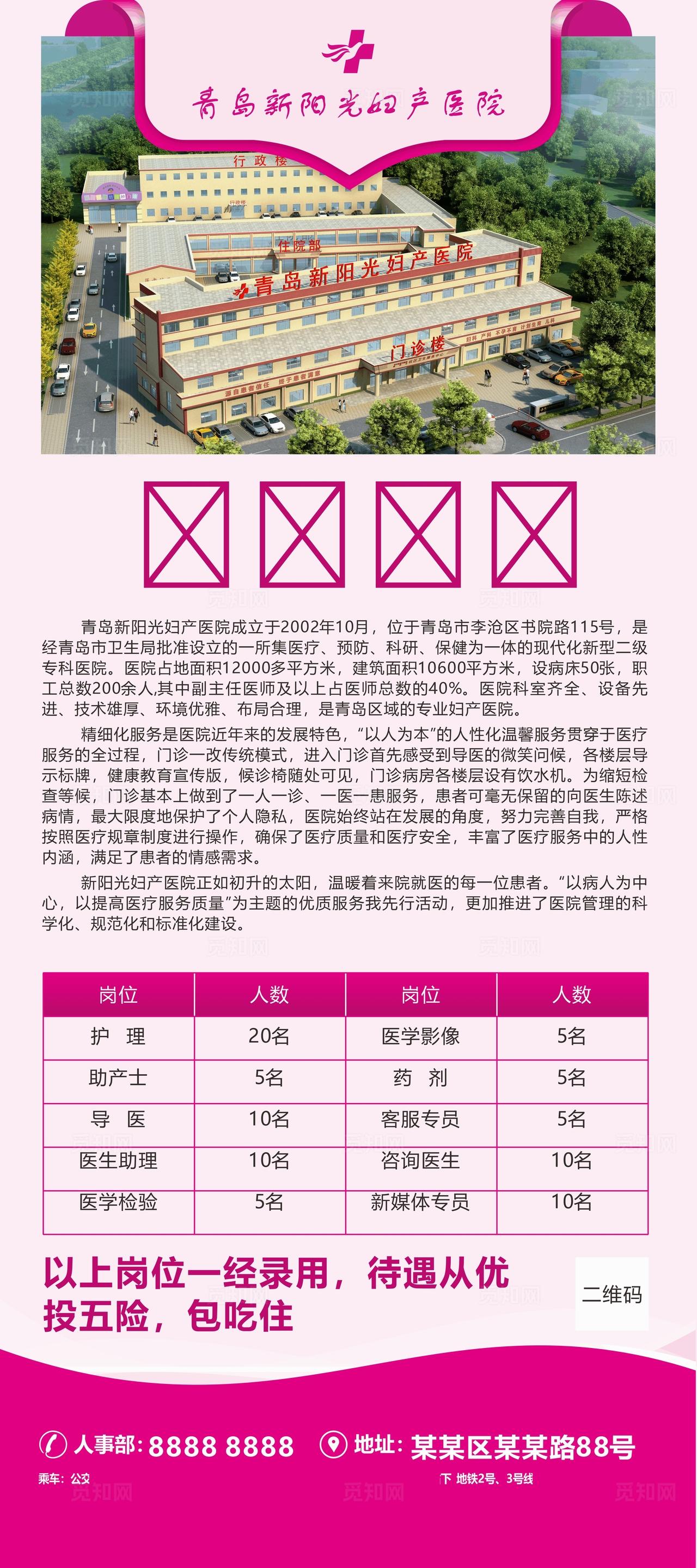 医院招聘展架图片