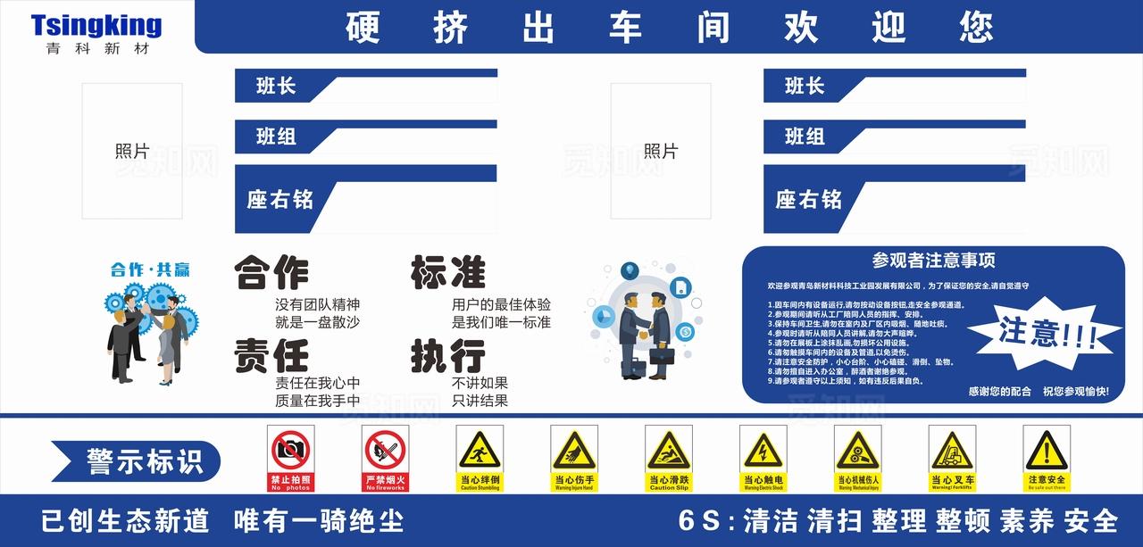 城阳青科新材展板图片
