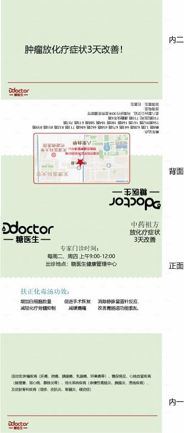 中医肿瘤宣传包装展开图图片