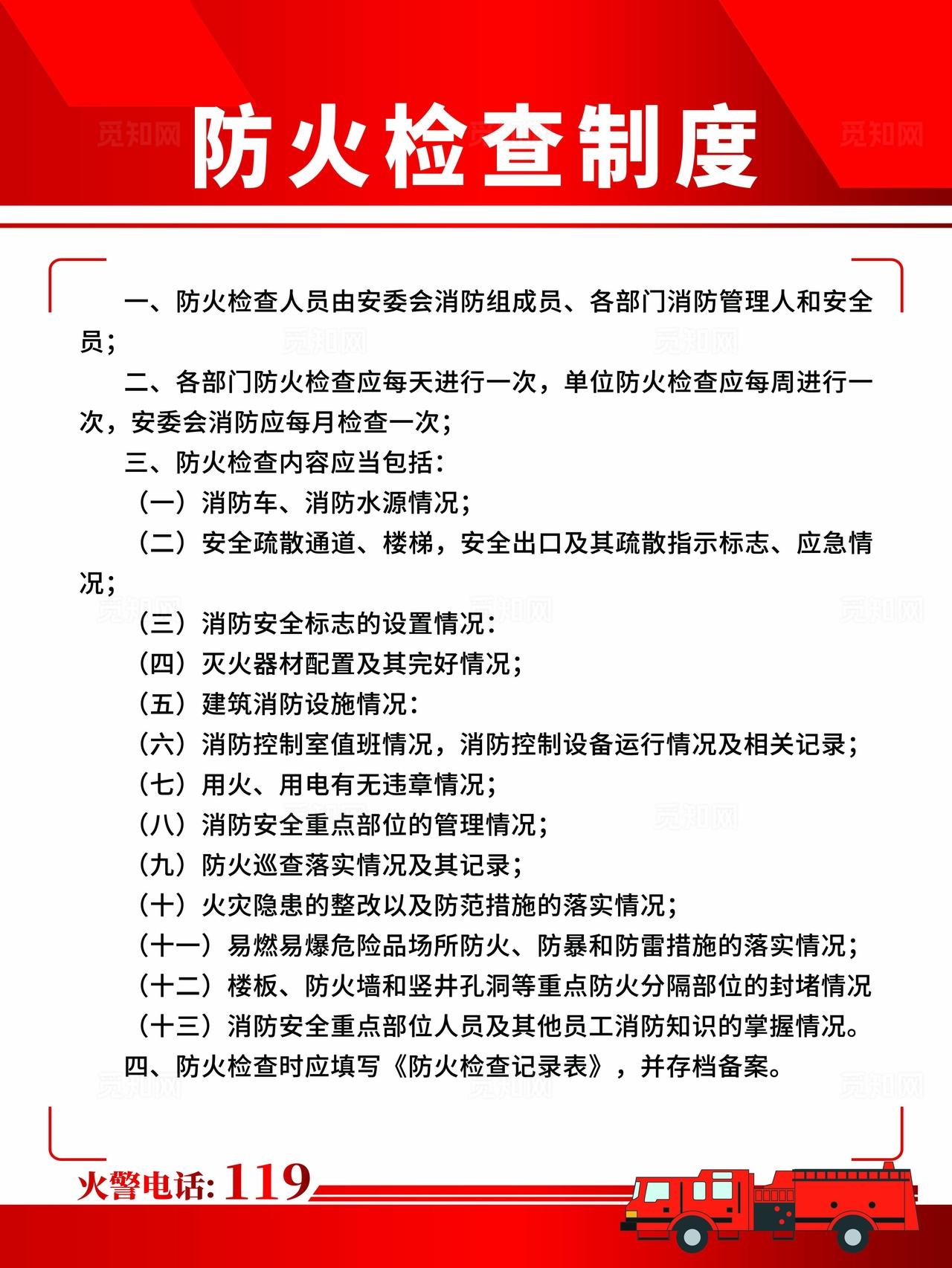 防火制度图片