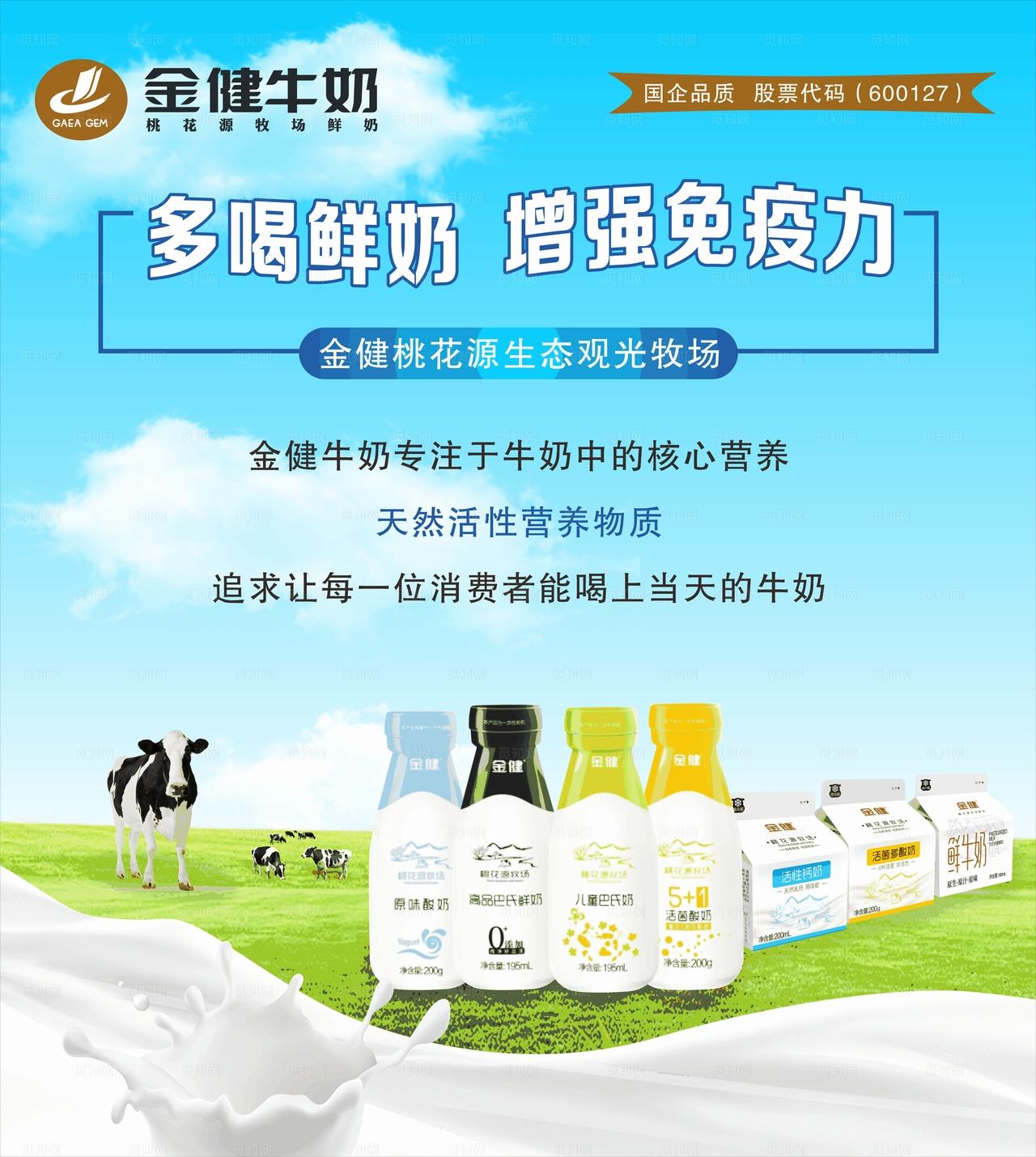 金健牛奶图片