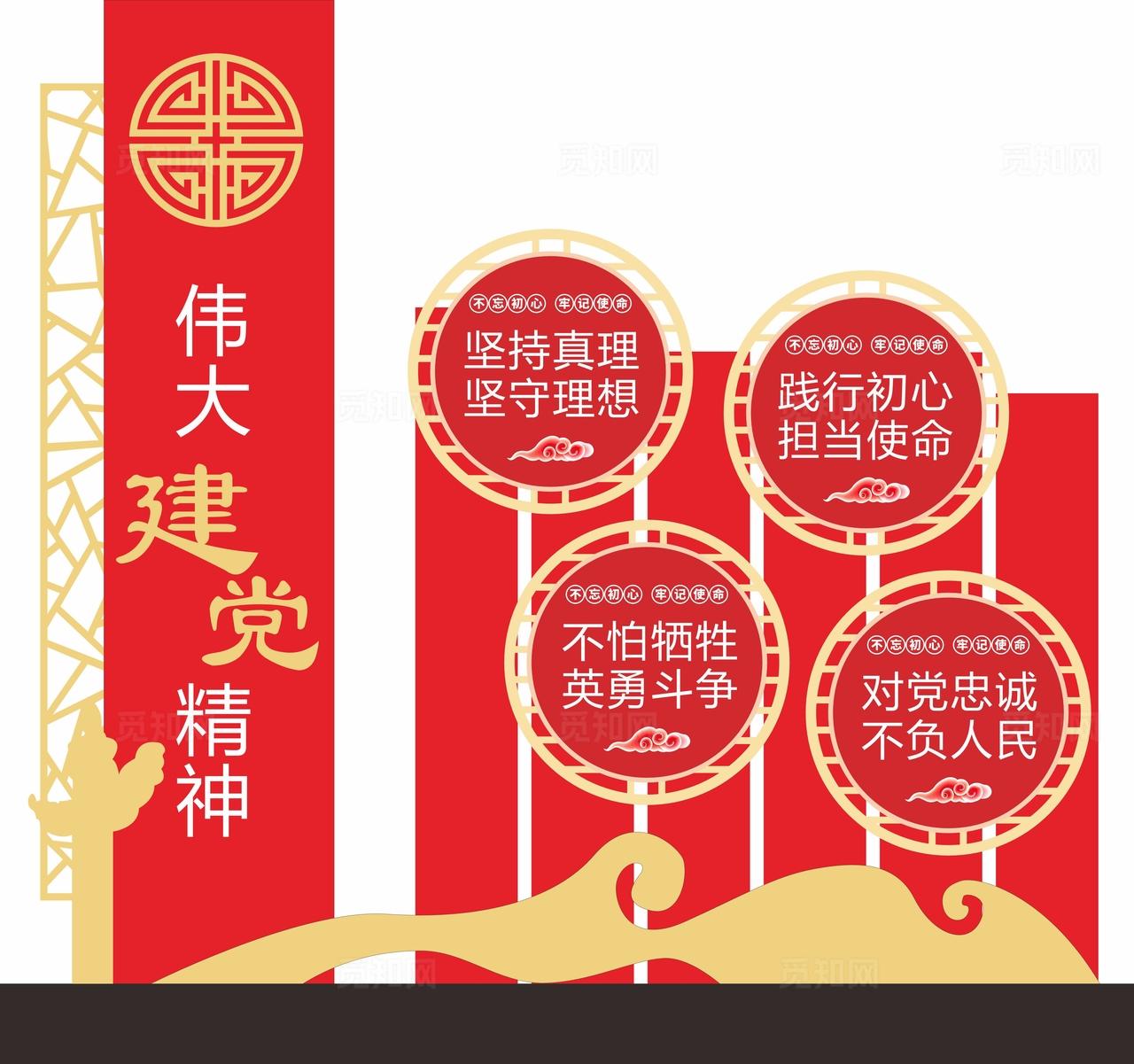 伟大建党精神小品图片