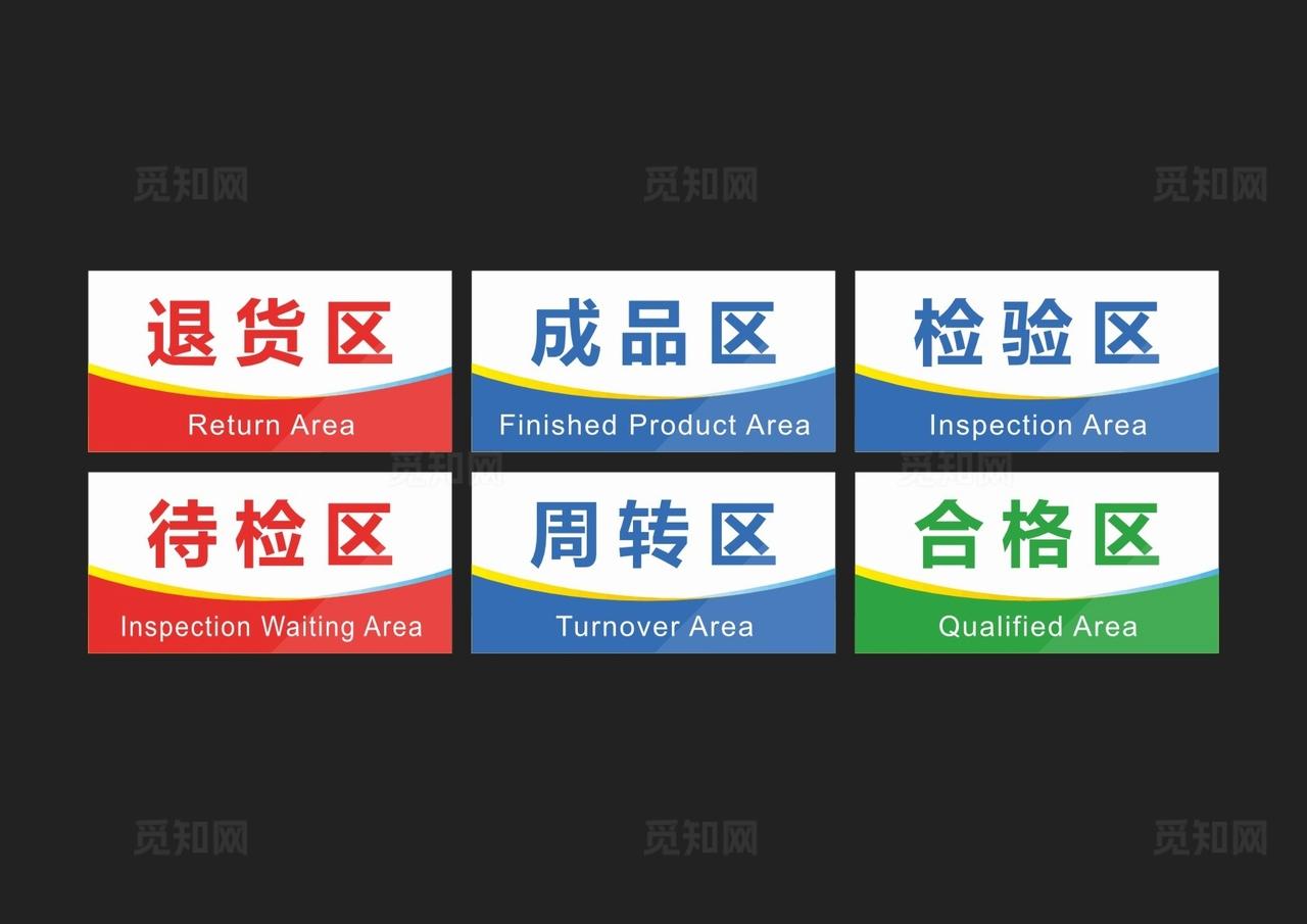 工厂分区标识牌图片