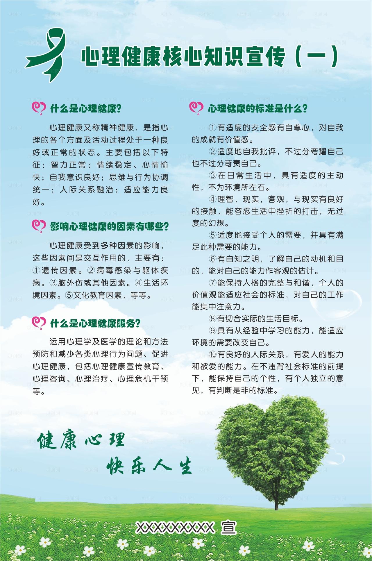心理健康海报图片