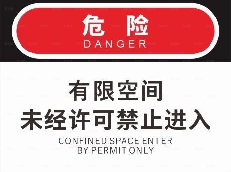 危险有限空间未经许可严禁入内图片