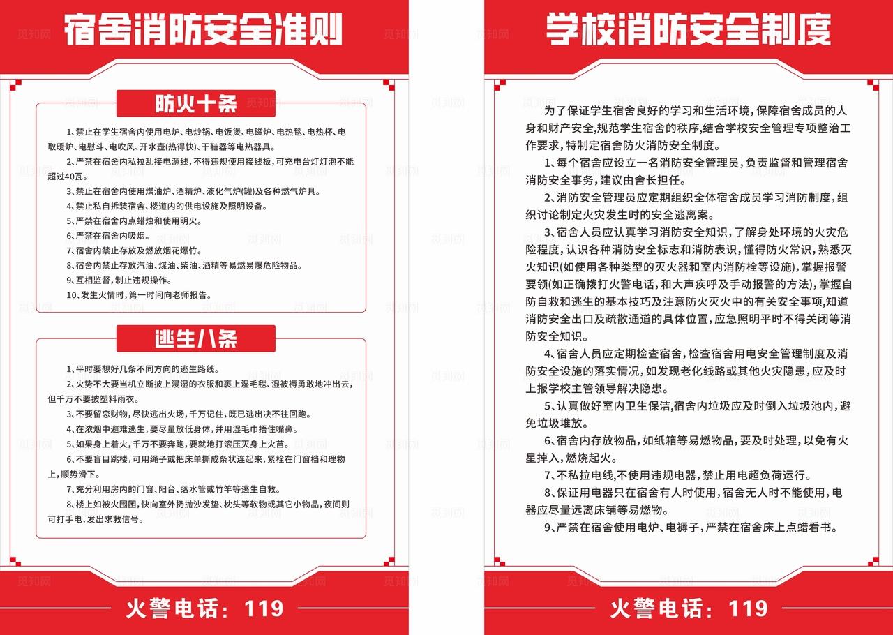 学校消防制度图片