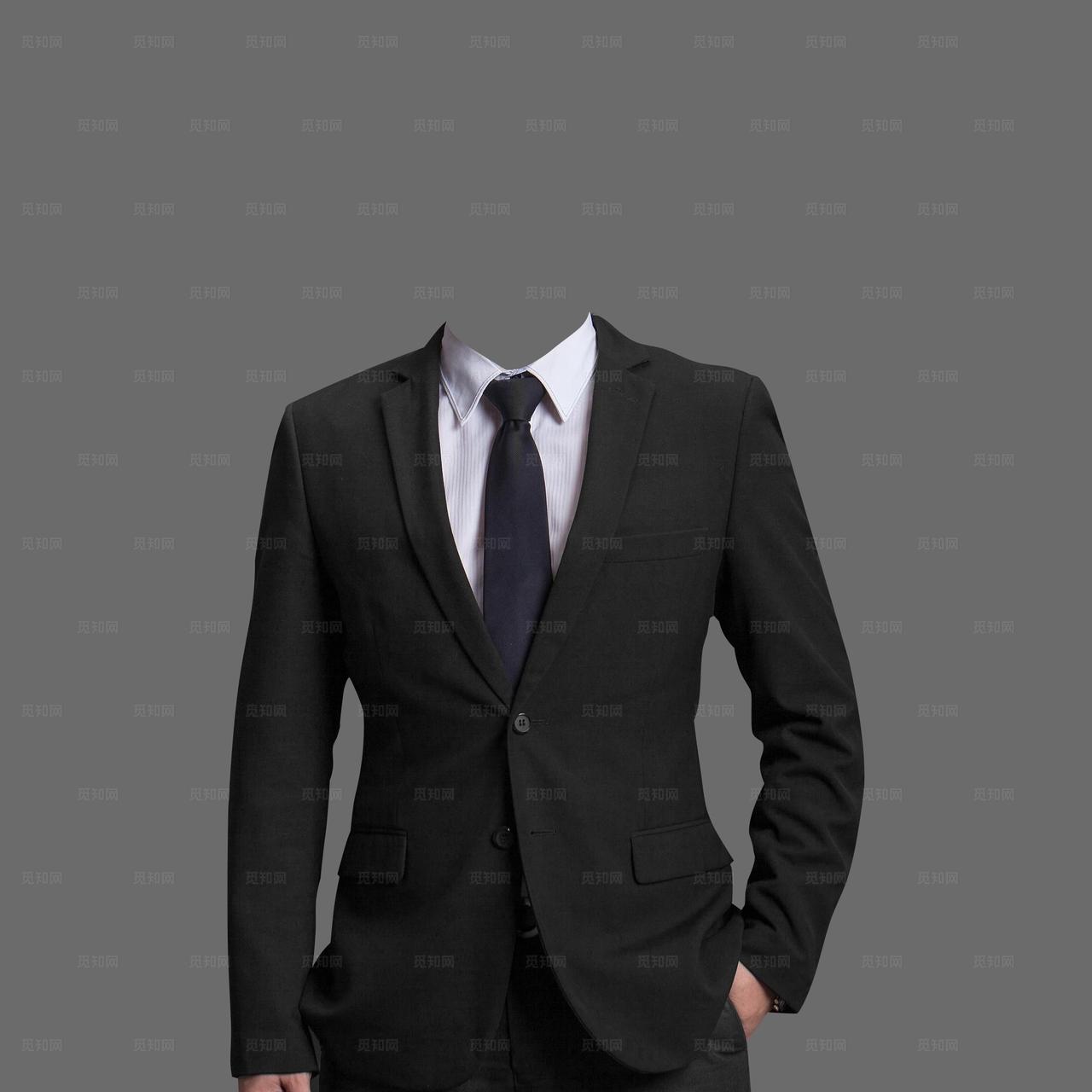 男士西装形象照图片