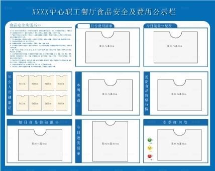 餐厅公示栏图片