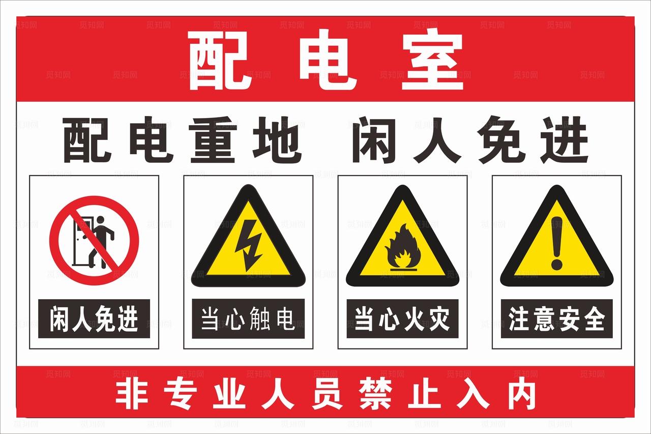 配电室 有电危险图片