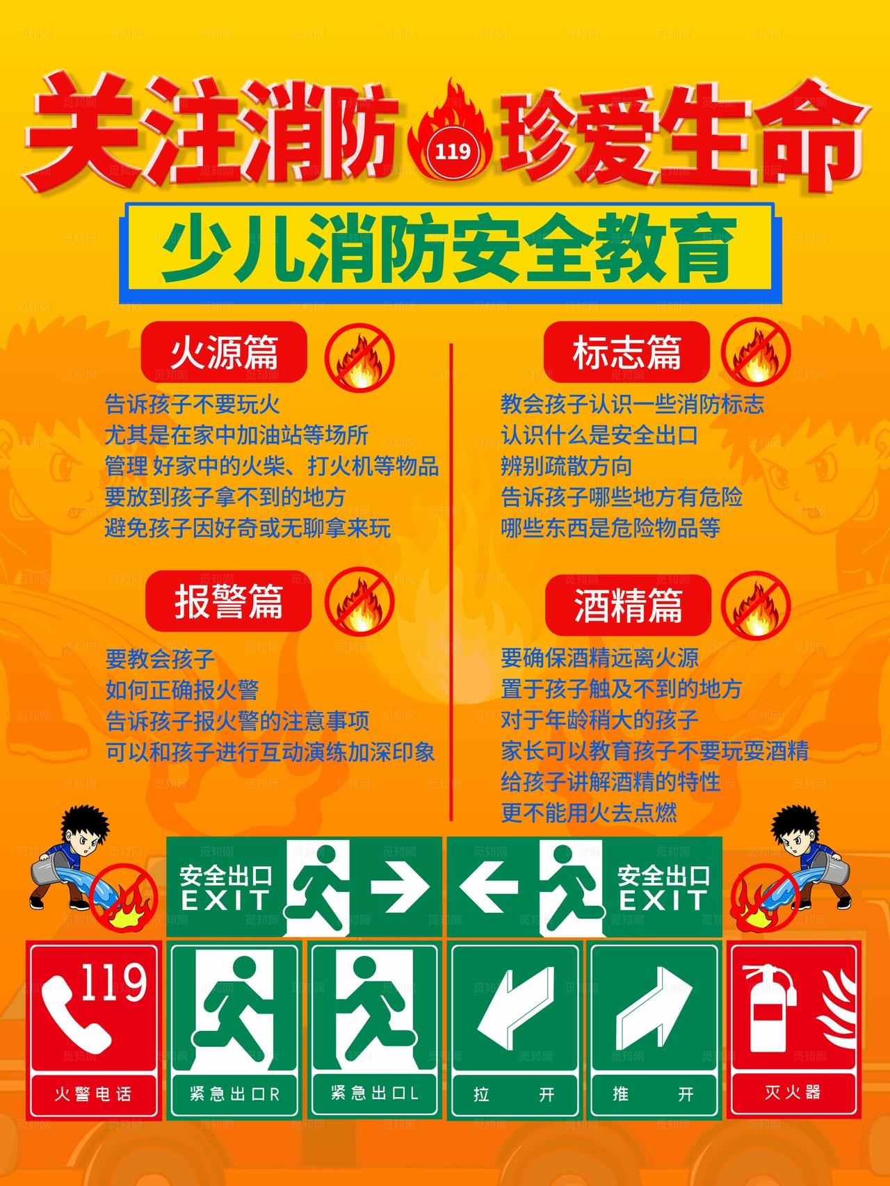 消防安全教育宣传海报图片