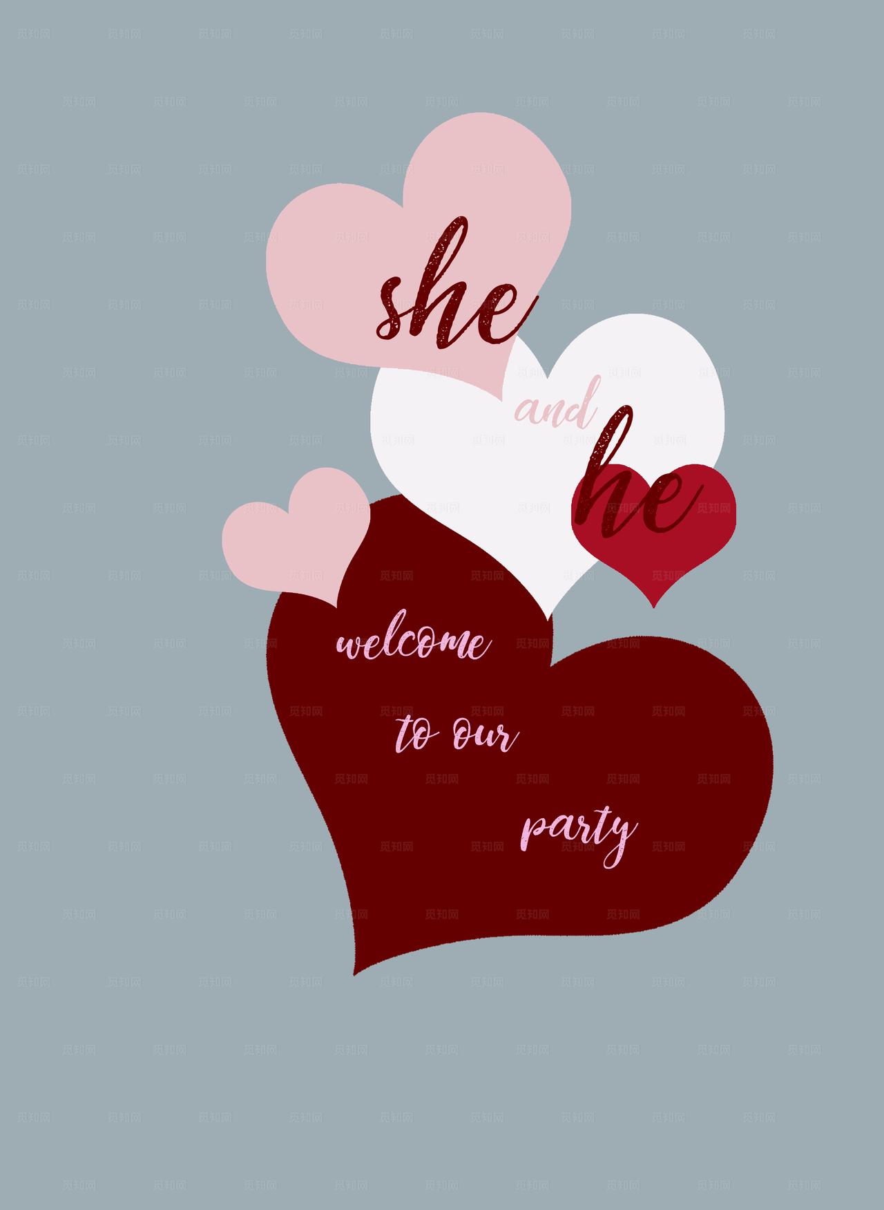 爱心布置背景板图片