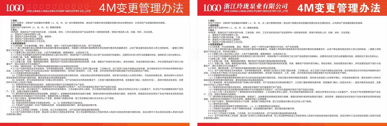 4M变更管理办法看板图片