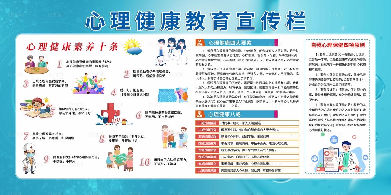 心理健康教育宣传海报图片
