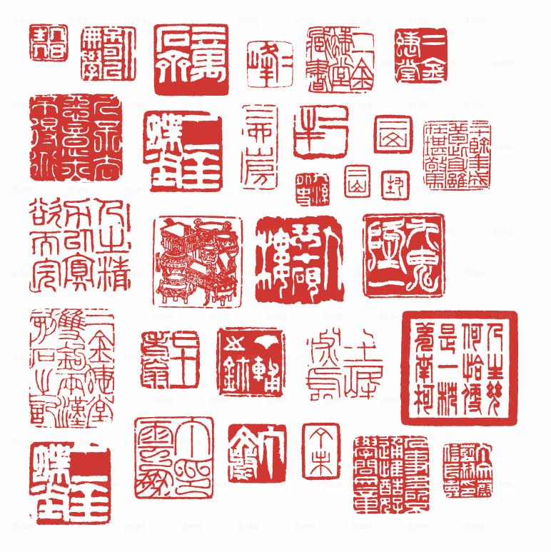 各种印章矢量图图片