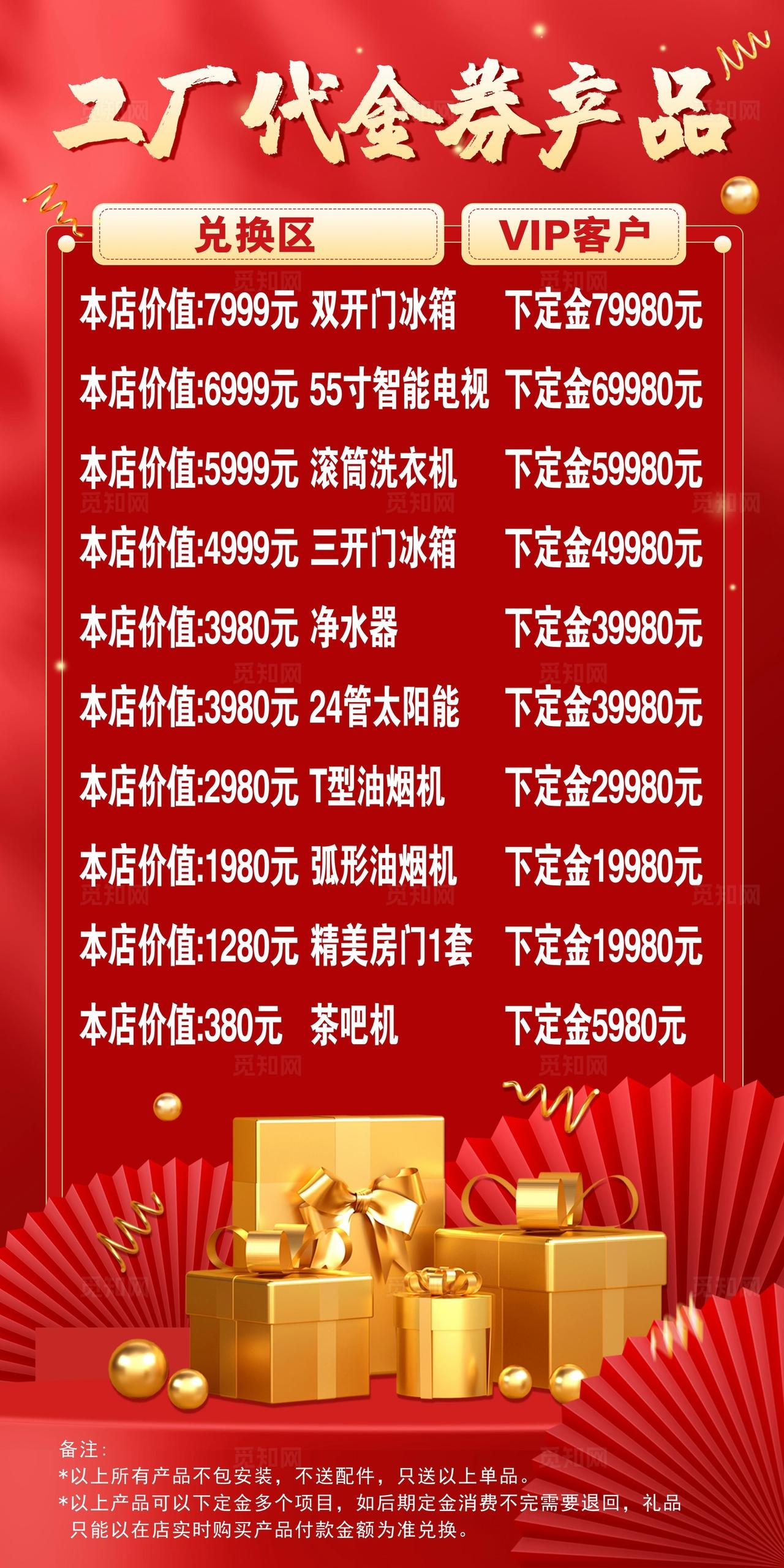 工厂代金券产品图片