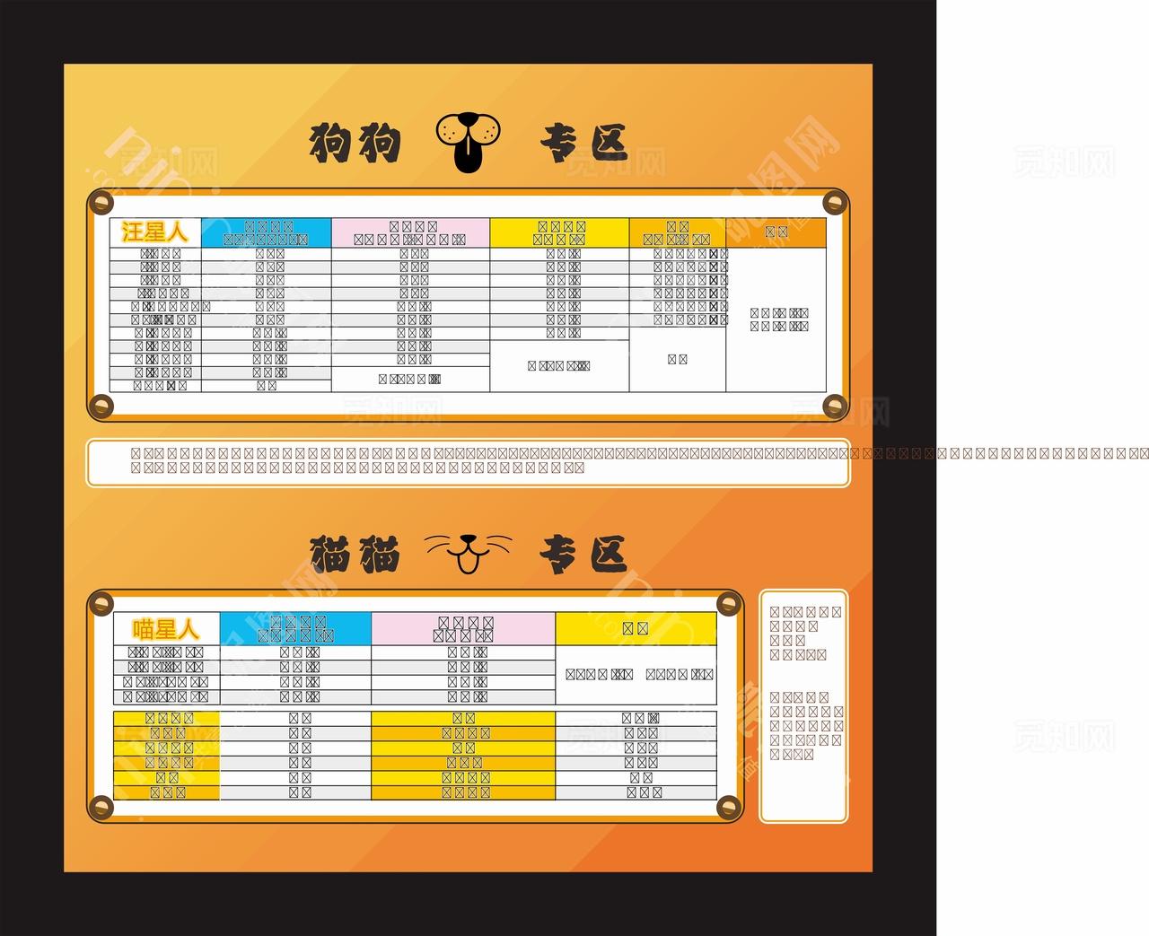 宠物店价格表图片