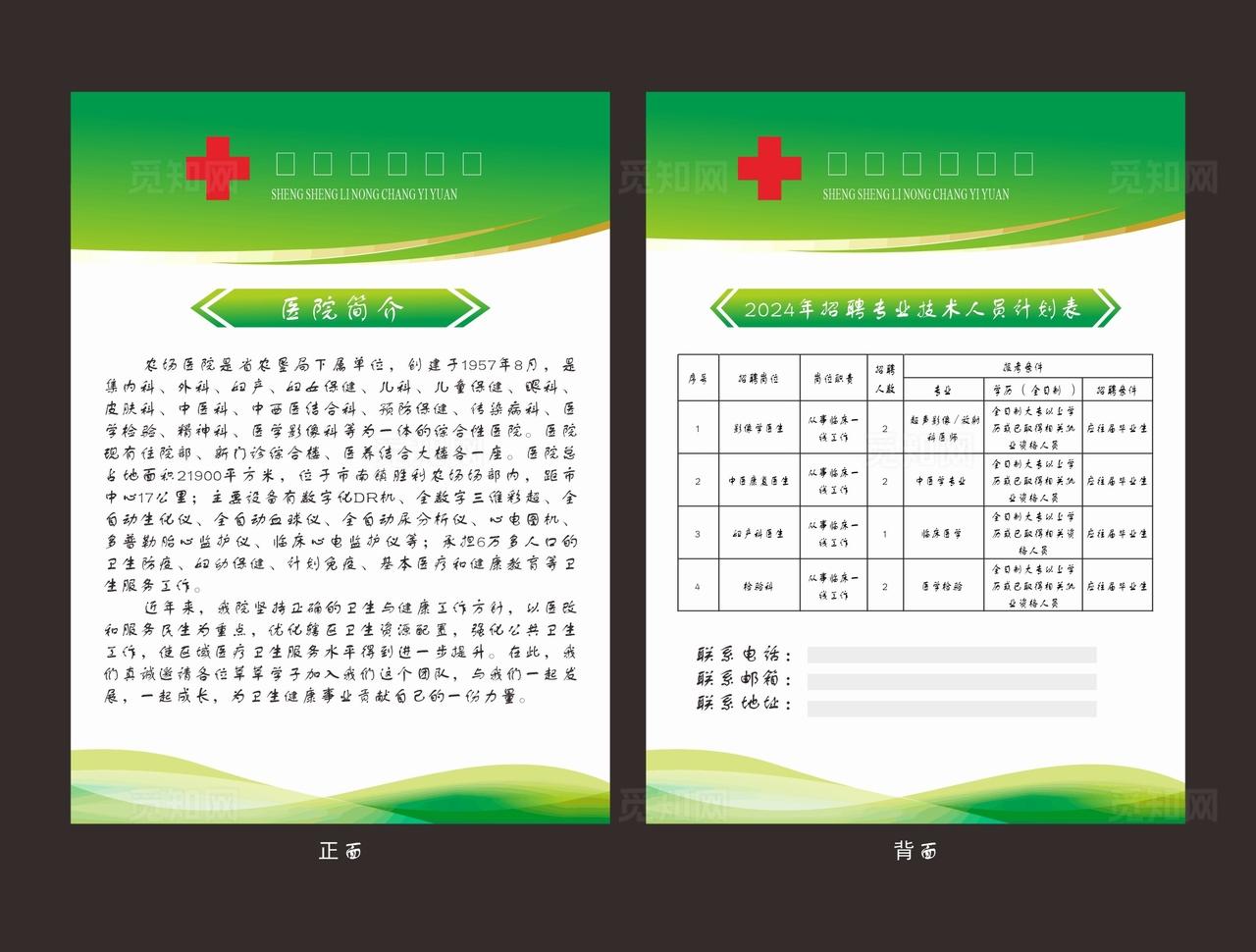 2024年医院招聘宣传单图片
