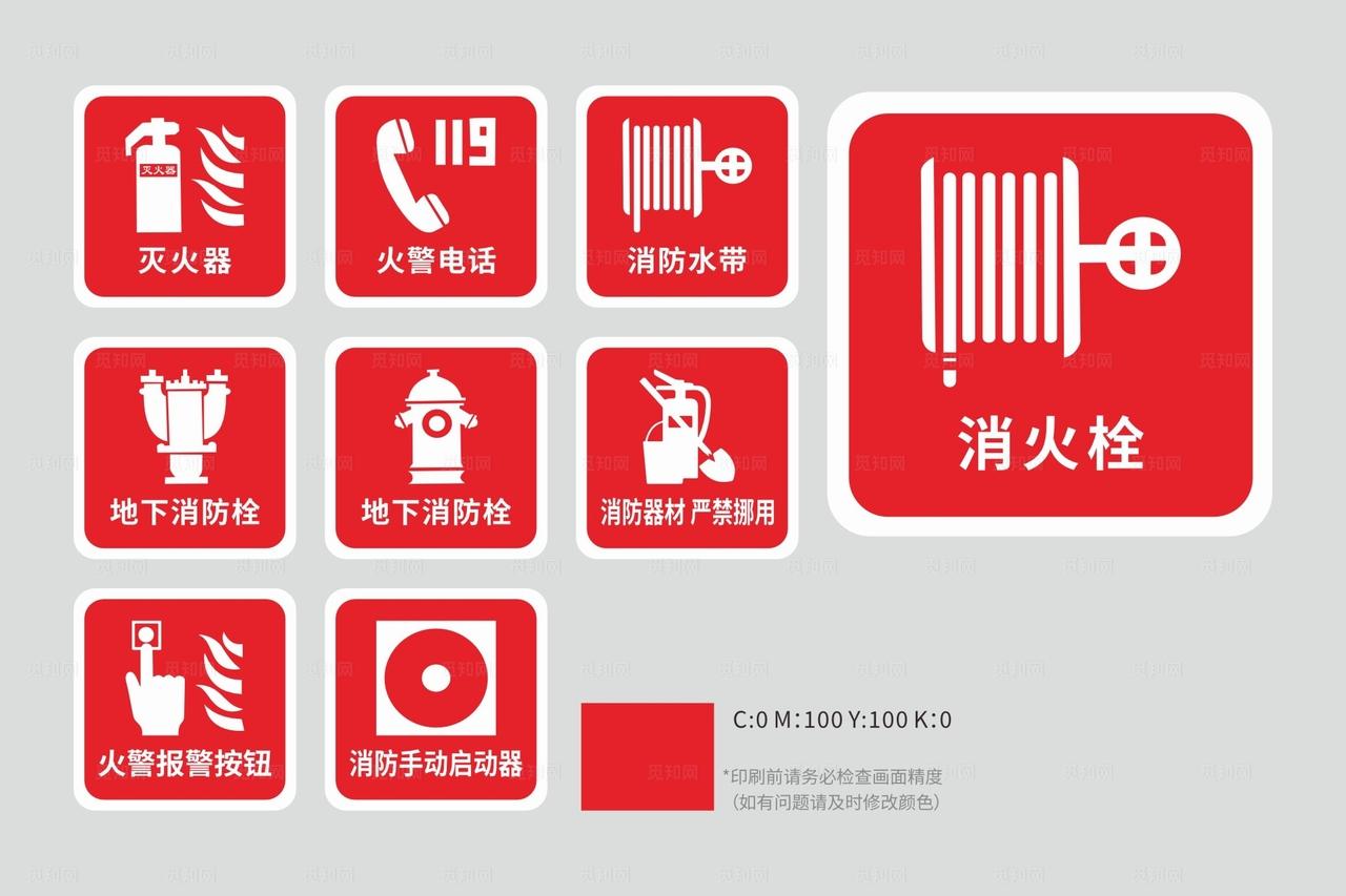 消防常用标识图片
