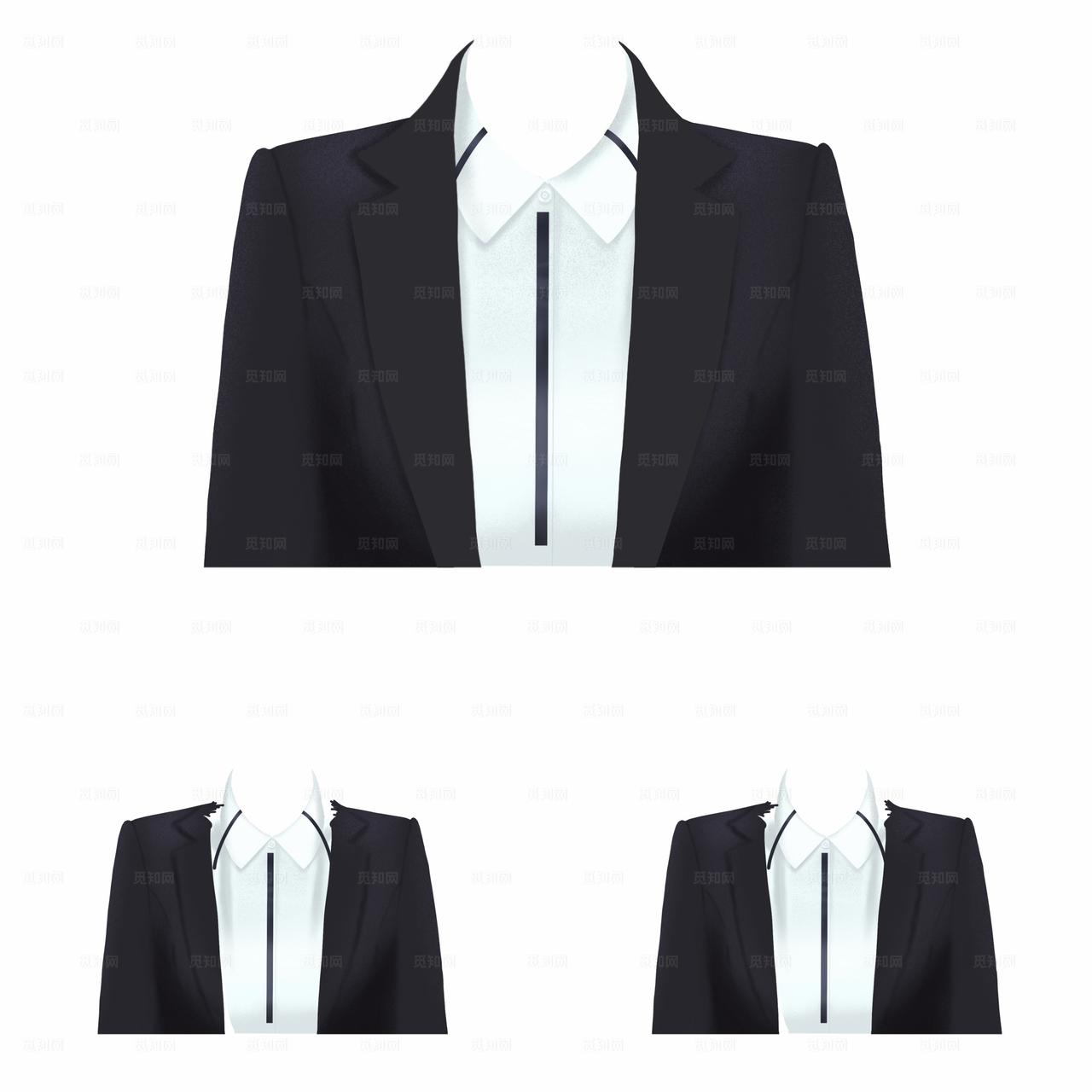 女士西装证件照图片