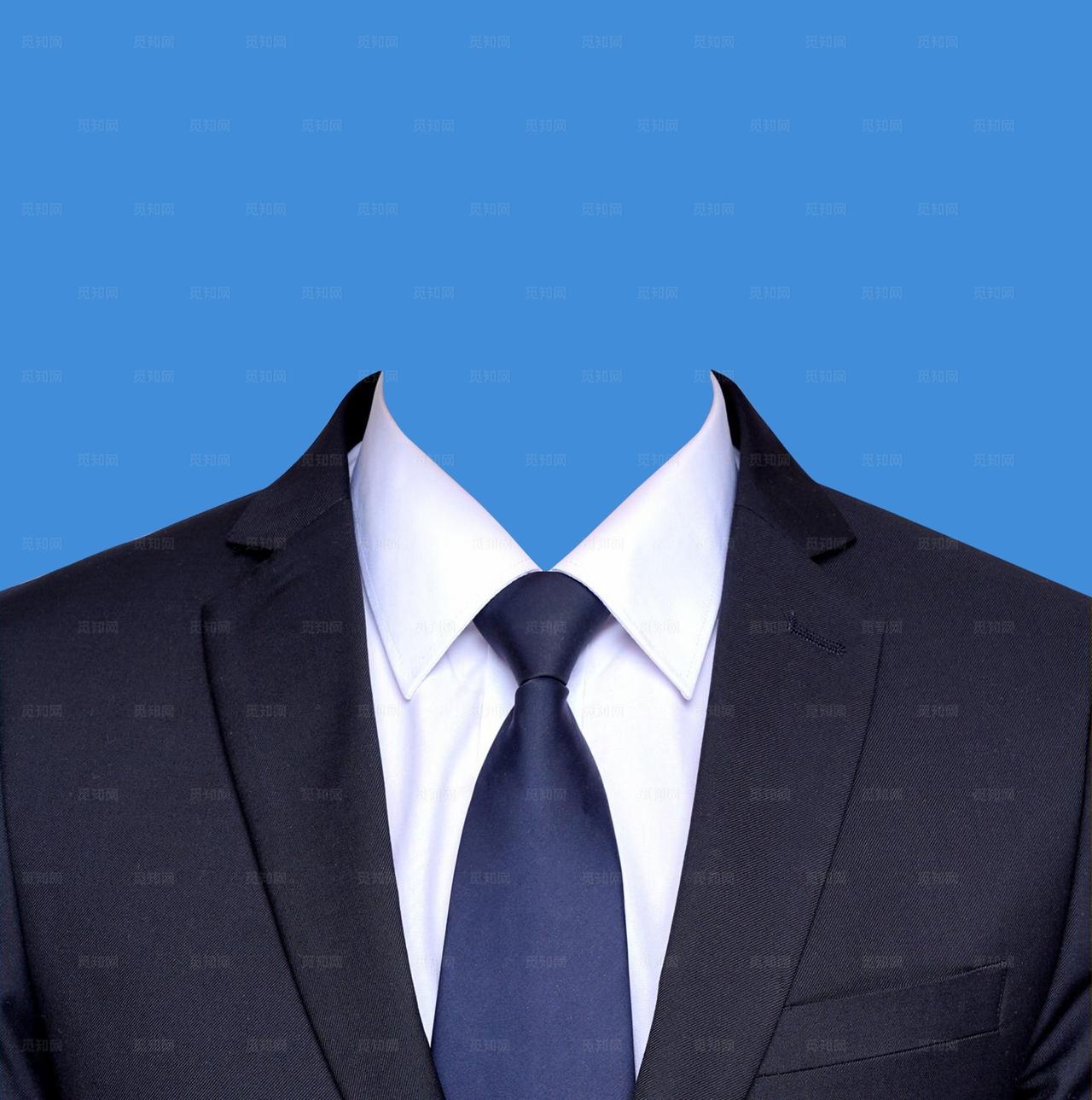 西装证件照图片