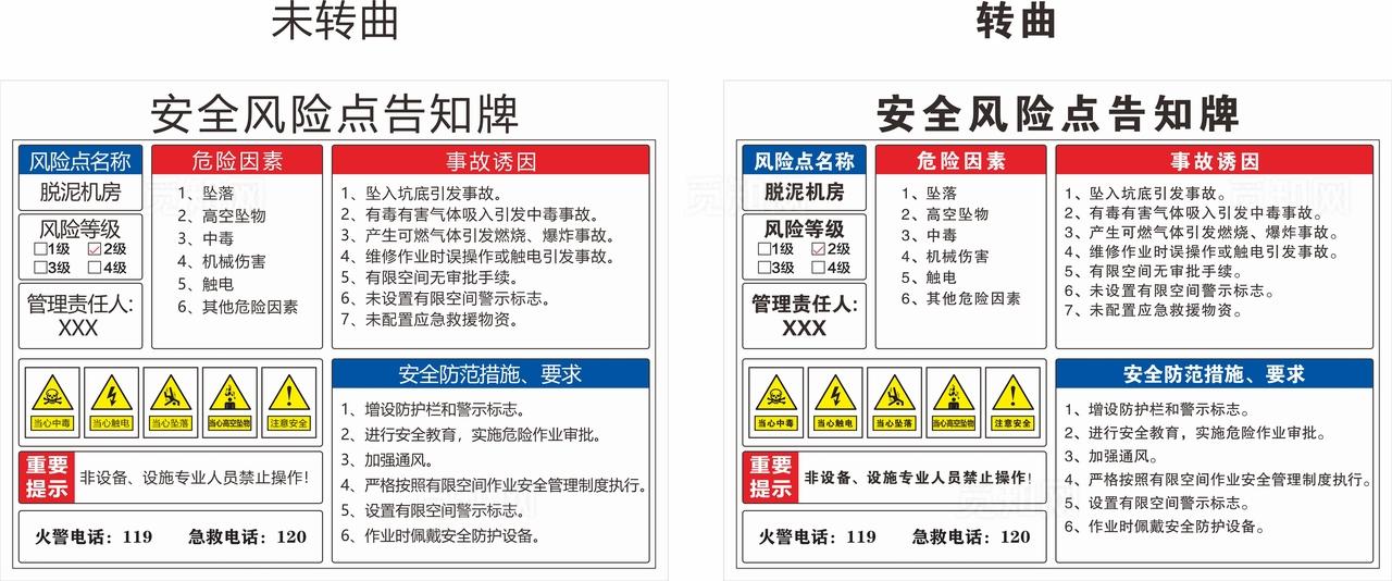 安全风险点告知牌图片
