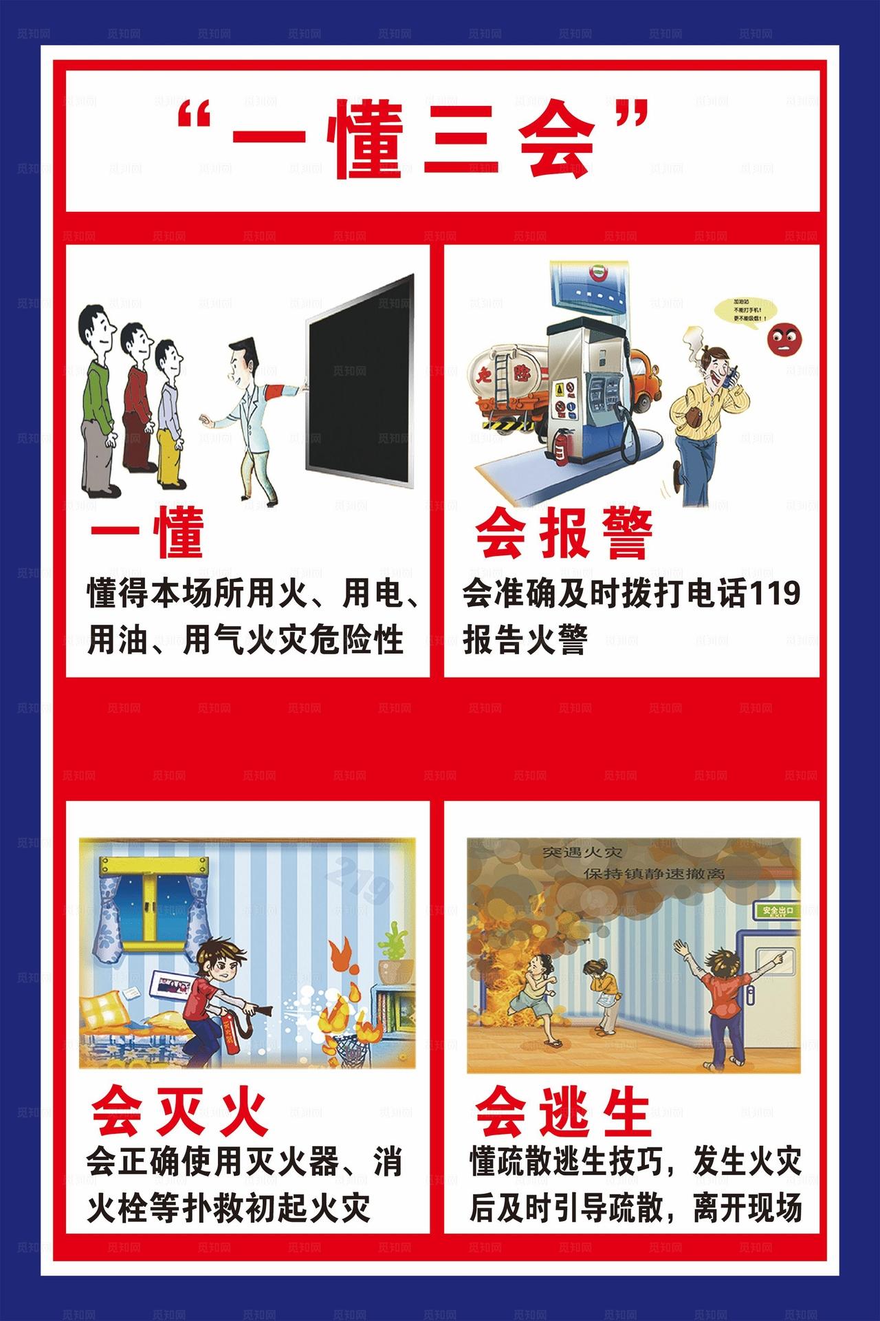 消防一懂三会图片