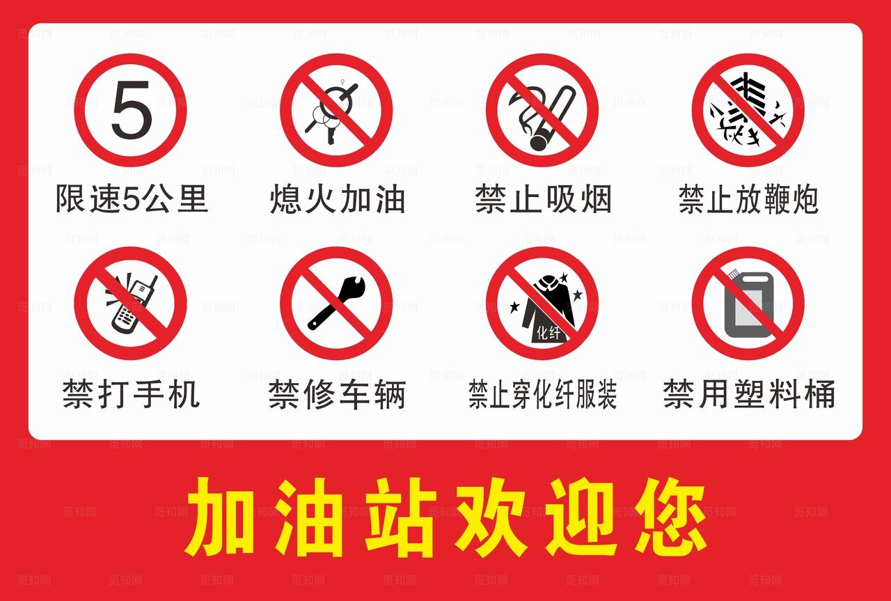 加油站标识牌图片