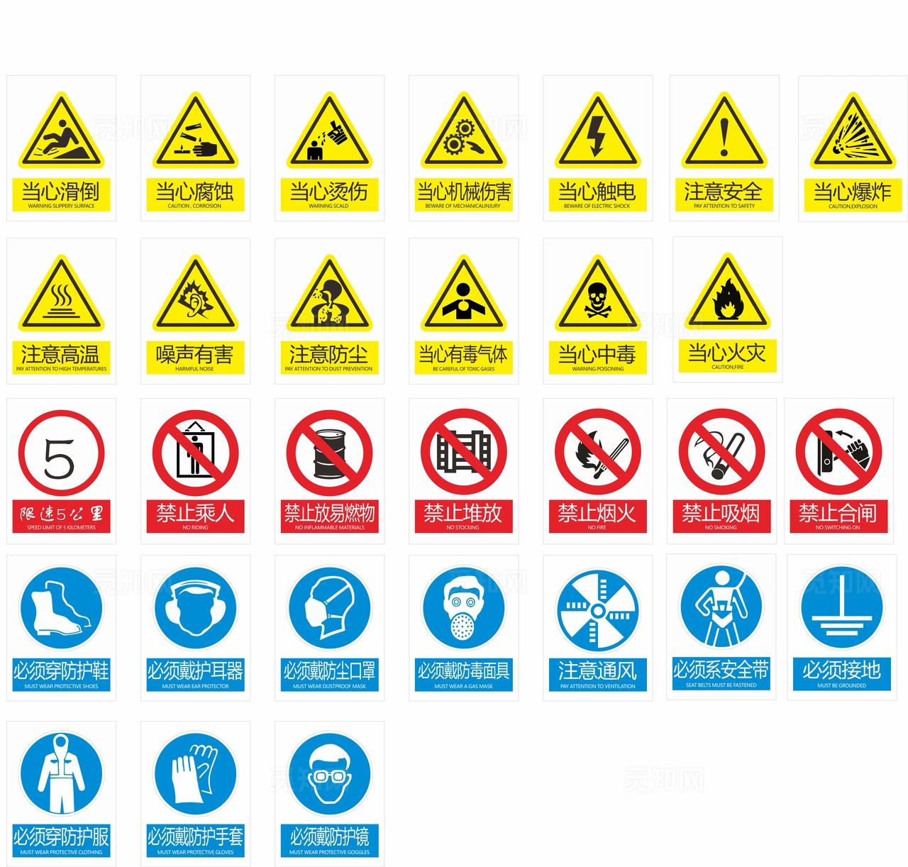 安全生产标识图片