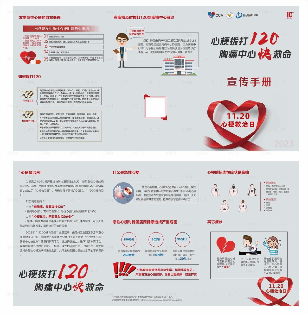 心梗救助宣传手册图片