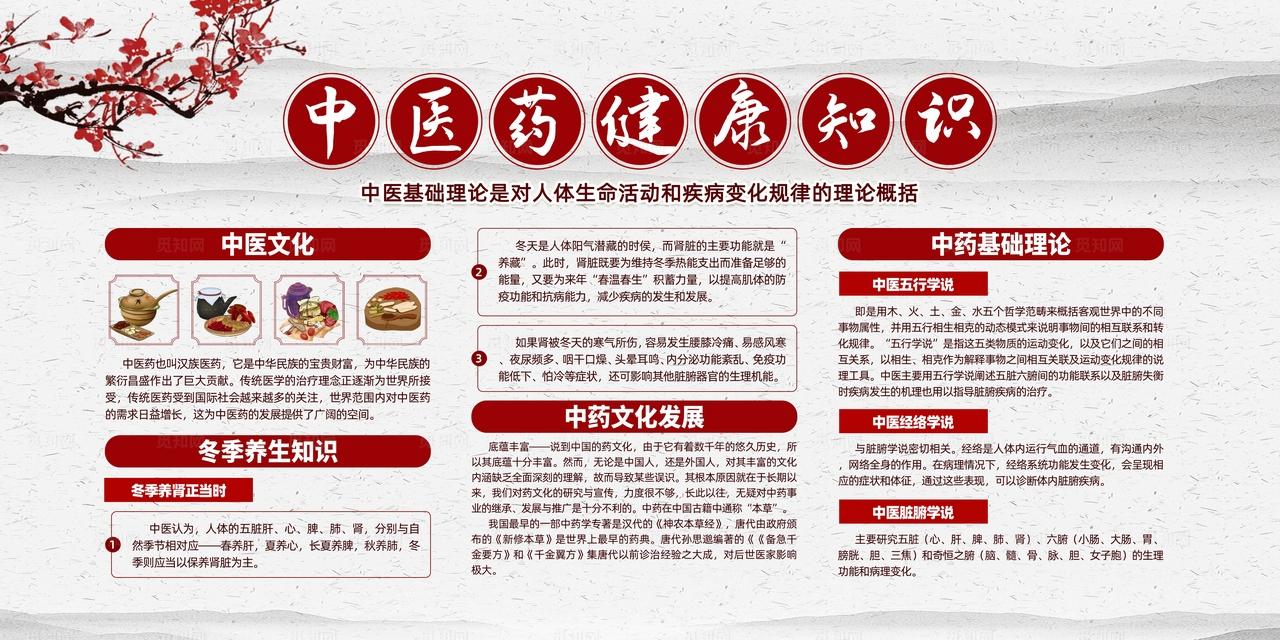 中医药健康知识宣传栏图片