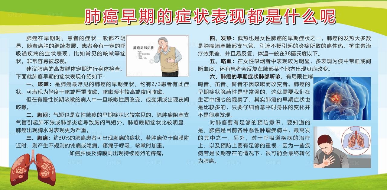 肺癌知识宣传图片