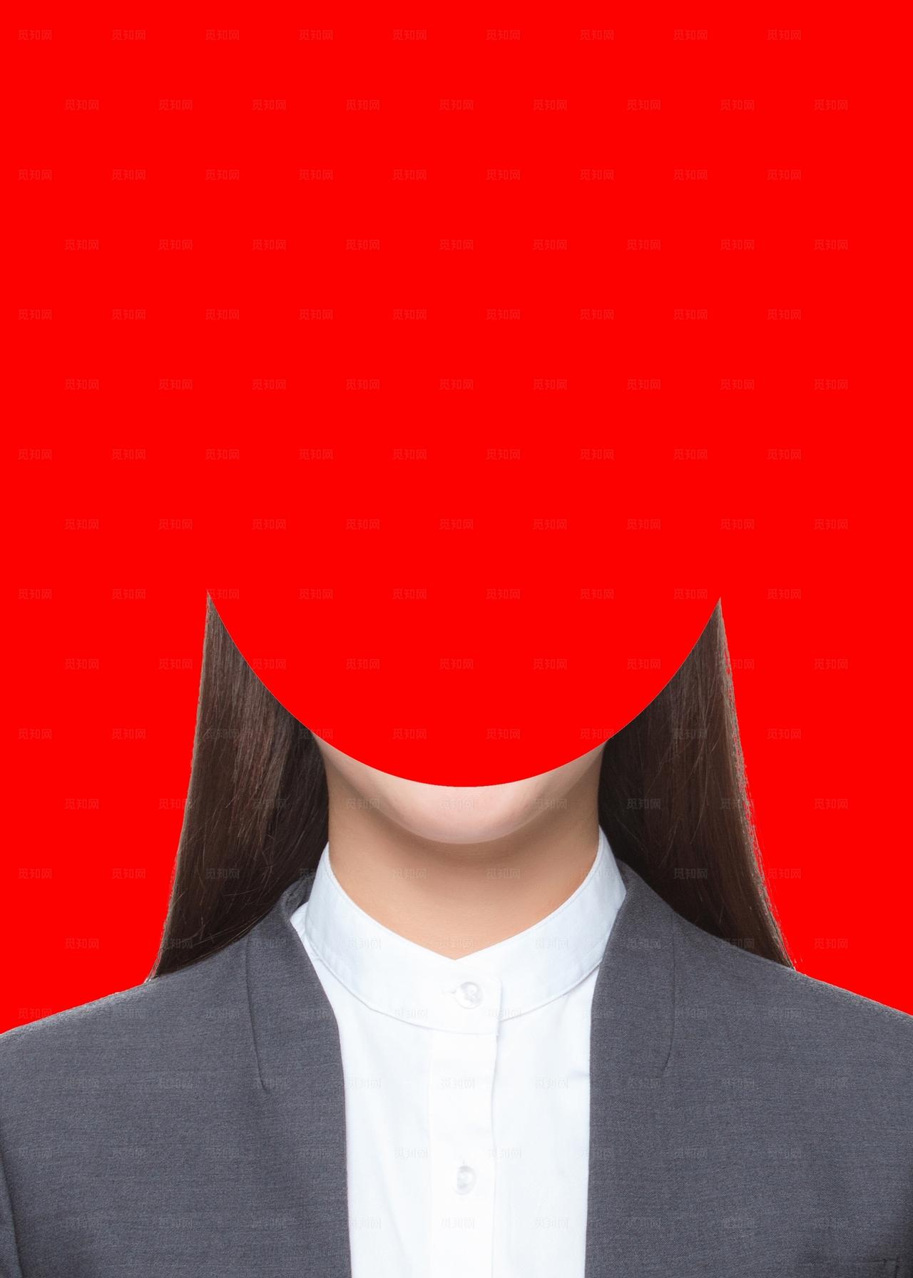 黑西装证照正装装服装证件照女装图片