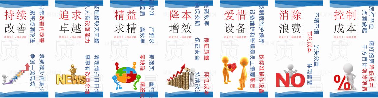 企业车间管理相关标语挂画图片