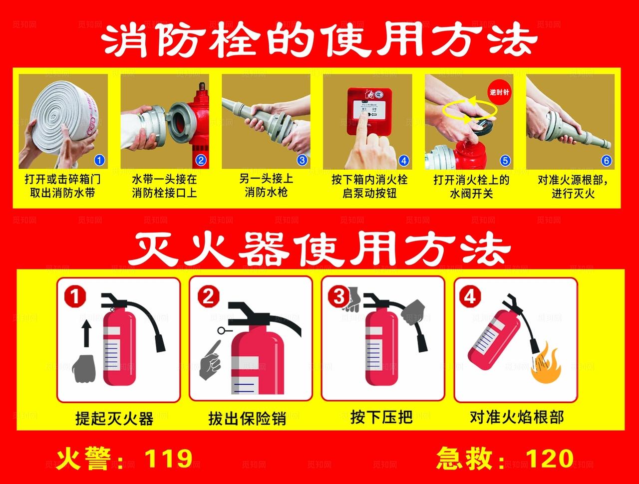 消防栓使用方法图片