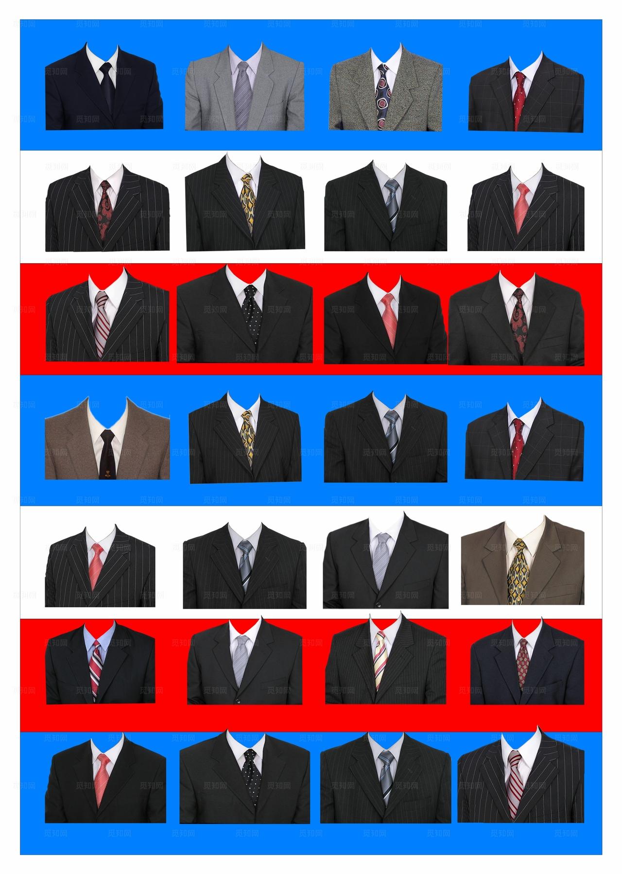 西装证件照图片