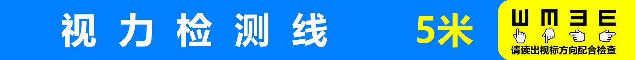 视力检测线5米图片