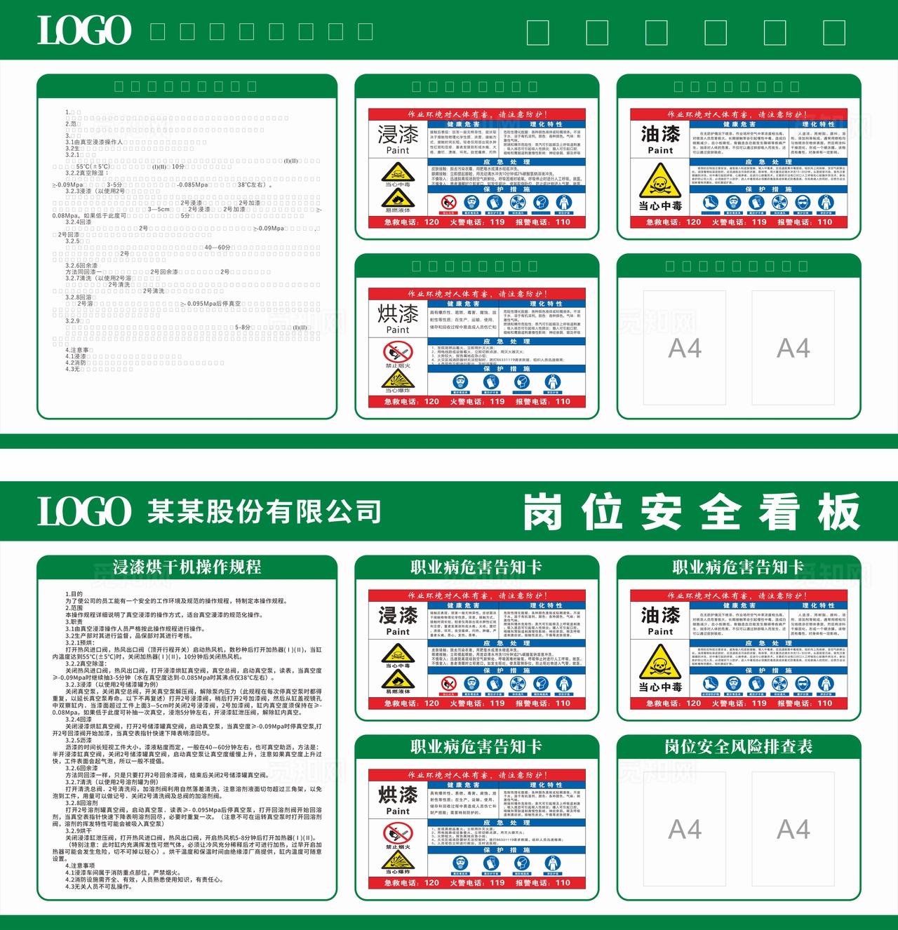 岗位安全管理看板图片