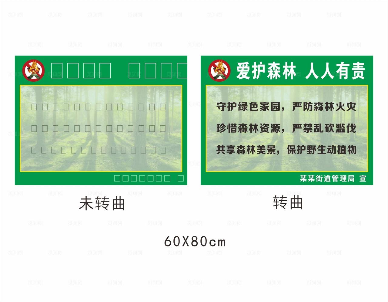 森林防火指示牌图片