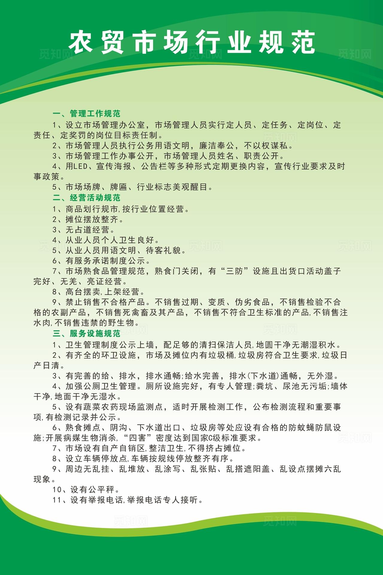 农贸市场行业规范图片